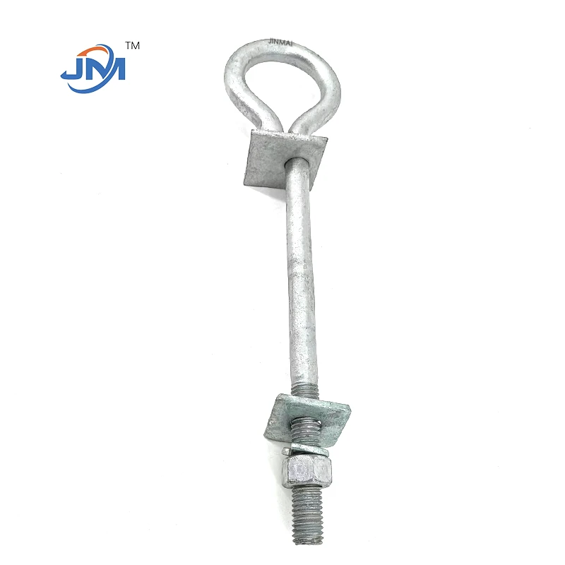 Electricity Pole Line Hardware For Power Transmission Eye Bolts