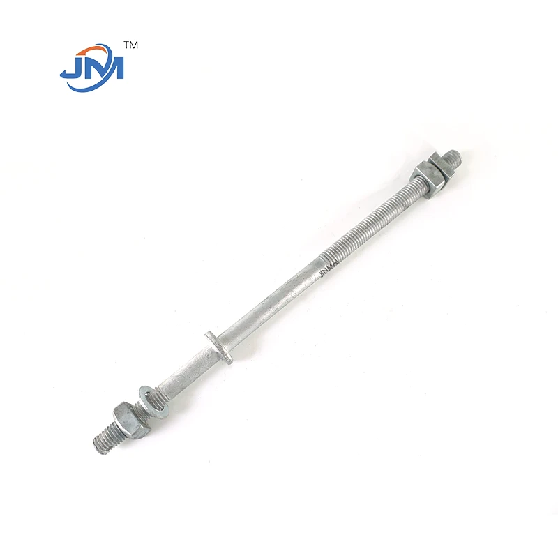 Hot Dip Galvanizing Single And Double Upset Spool Bolt